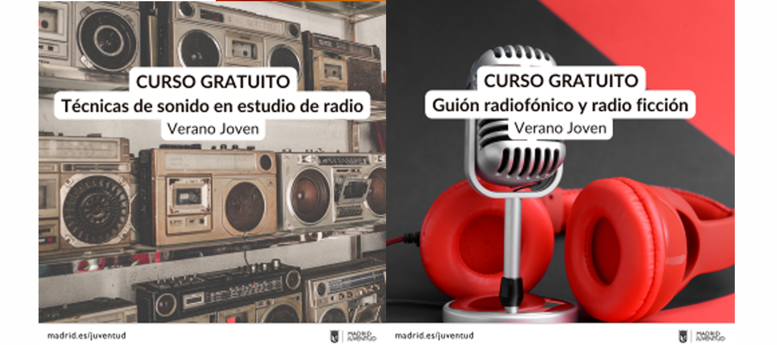 Campaña de cursos de Radio #VeranoJoven2025