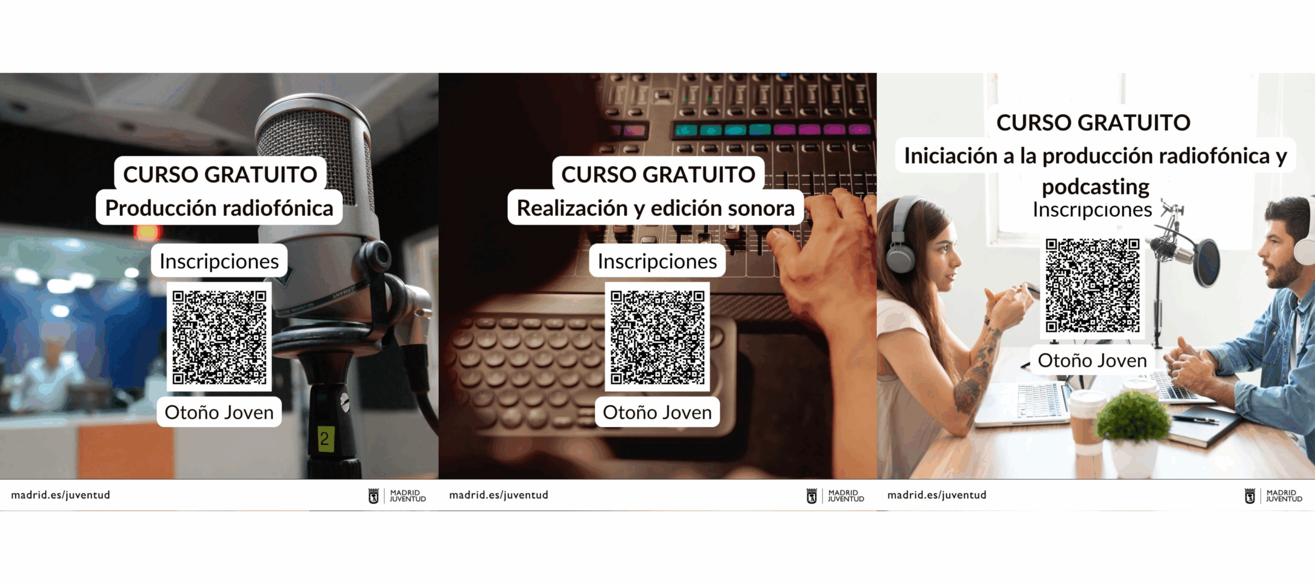 Campaña de cursos de Radio #OtoñoJoven2026
